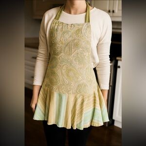 WAVERLY Paisley and Striped Apron Dress  #0925251